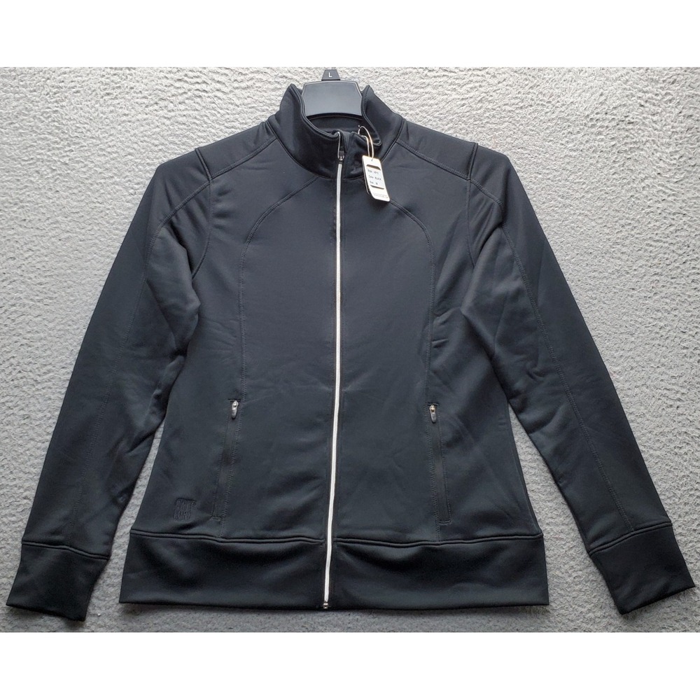 Kate Lord Golf Tennis Jacket Womens M Black Long Sleeve Performance Full Zip